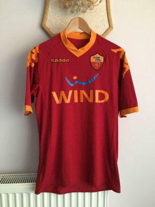 As Roma Italy 2009 2010 Home Football Soccer Shirt Jersey Kappa Maglia Adult (s)