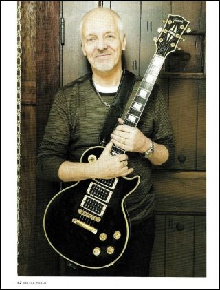 Peter Frampton Signature Gibson Les Paul Custom Guitar 8 X 11 Pin - Up Photo 2a
