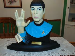 Rare 1998 Mario Chiodo Ltd Edt Star Trek " Spock " Bust Just 7500 Made