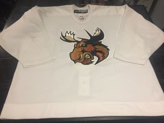 Manitoba Moose Ahl Practice Jersey 13 Rbk Heavy Material Size 56