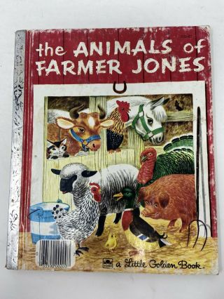 Vintage The Animals Of Farmer Jones A Little Golden Book 1953 By Richard Scarry
