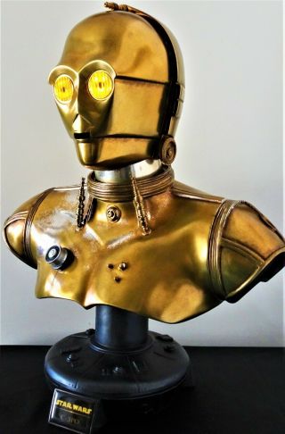 STAR WARS SIDESHOW C - 3PO LIFE - SIZE BUST STATUE FIGURE FRED BARTON ROBOT DROID 2
