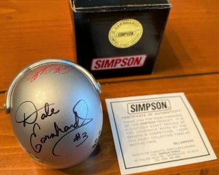 Simpson 1/4 Scale Helmet Dale Earnhardt Sr Autographed Limited First Edition