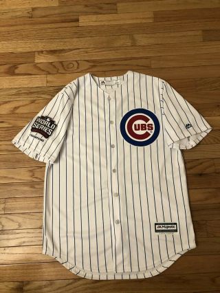 Addison Russell Chicago Cubs Mlb Majestic 2016 World Series Jersey Men’s M