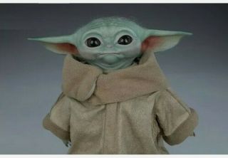 Star Wars Sideshow Collectibles The Child Life - Size Figure Baby Yoda 2