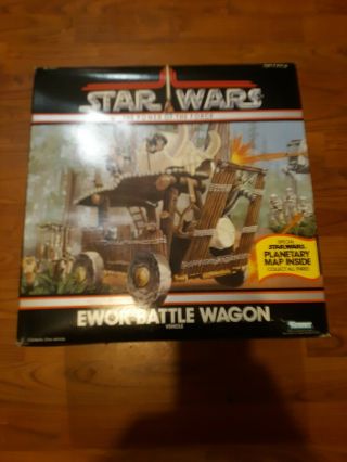 Wow Vintage Star Wars 1984 Ewok Battle Wagon Misb Ready For Afa Wow