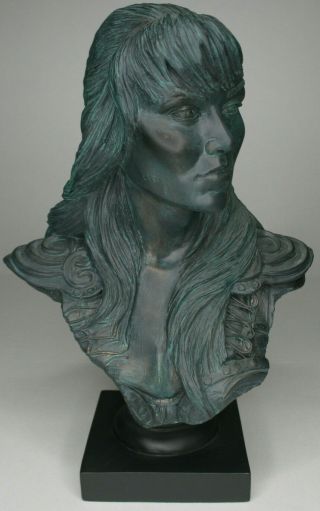 Xena Warrior Princess Cold Cast Sculpture Large Bust.  /2500 Collectible Statue