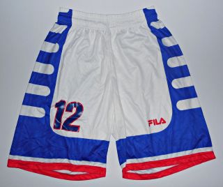 Yugoslavia Fila Basketball Shorts Jersey Fiba Match Worn Olympic Games 2000