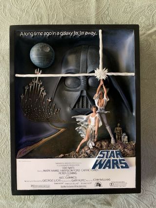 Code 3 Collectibles Star Wars A Hope Style A Movie Poster Sculpture 854/3000