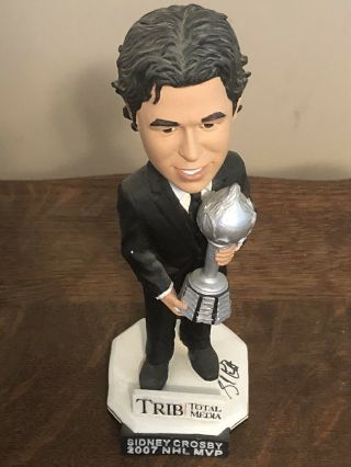 Sidney Crosby Signed Bobblehead Pittsburgh Penguins 2007 Mvp Autographed