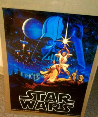Star Wars " Hildebrandt " Poster 1978,  The Vibrant Color Version.