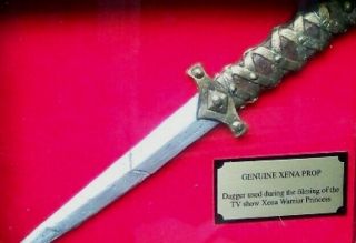 XENA WARRIOR PRINCESS PROP RESIN DAGGER IN SHADOW BOX - A GOOD DAY,  OTHERS 3
