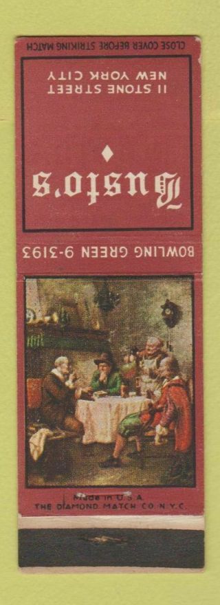 Matchbook Cover - Busto 