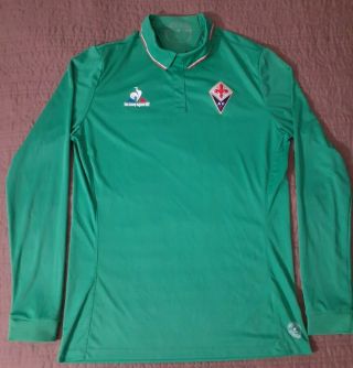 Rare Fiorentina 2016/2017 Away Long Sleeve Soccer Jersey Serie A Green Medium