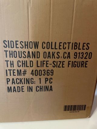 Sideshow The Child Life Size Nib In Hand
