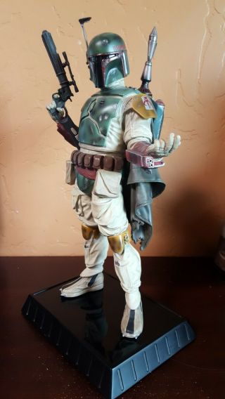 Star Wars Gentle Giant Return of the Jedi Boba Fett 12.  5 inch Deluxe Statue 4