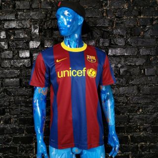 Barcelona Barca Jersey Home Football Shirt 2010 - 2011 Nike 382357 - 486 Mens Size L