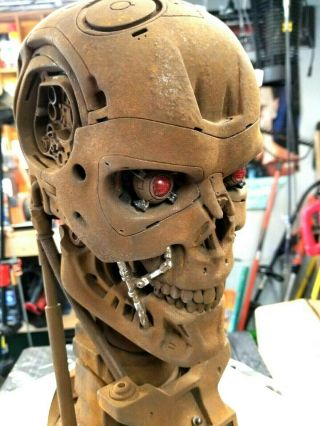 Custom Terminator Salvation T - 700 Life Size Endoskull Bust Sideshow Statue T - 800