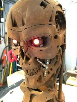 Custom Terminator Salvation T - 700 Life Size Endoskull Bust Sideshow Statue T - 800 2