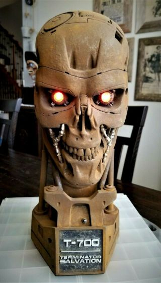 Custom Terminator Salvation T - 700 Life Size Endoskull Bust Sideshow Statue T - 800 3