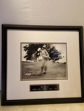 Ben Hogan 1958 Shady Oaks Country Club Photograph 9.  5 " X 7.  5 " Frame - 17.  5 " X16.  5 "