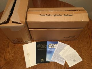 Master Replicas Star Wars Count Dooku Aotc Lightsaber Le Sw - 105