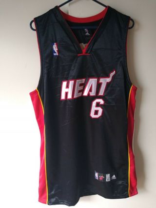 Lebron James Miami Heat Nba Authentic Jersey Size 52 Adidas