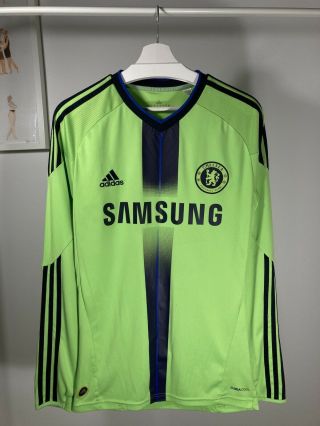 Adidas Chelsea Fc 2010 2011 Kalou Third Long Sleeve Jersey Shirt Size S