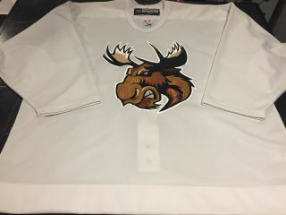 Manitoba Moose Ahl Practice Jersey 3 Rbk Heavy Material Size 56