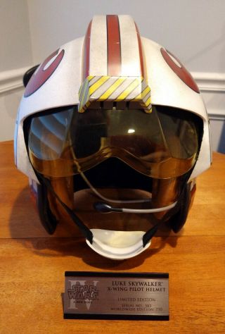 Star Wars Prop Efx 1:1 Anh Luke Skywalker X - Wing Pilot Helmet Le 583/750