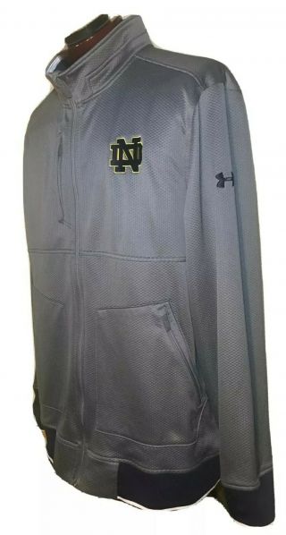 Team Issued Notre Dame Football Under Armour Cold Gear Loose Jacket 3xl Irish