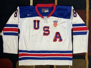 Patrick Kane 88 2010 Olympics Team Usa White Stitched Nike Jersey Size M