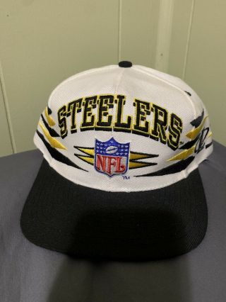 Vintage Pittsburgh Steelers Logo Athletic Snapback Hat