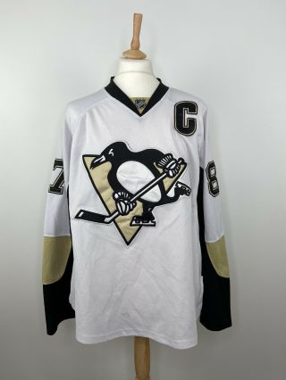 Reebok Mens Sidney Crosby Pittsburgh Penguins Hockey Jersey - Size 52
