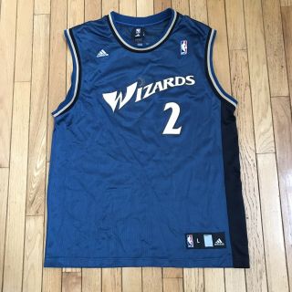 Adidas Nba Washington Wizards John Wall Basketball Jersey Blue Mens Size Large