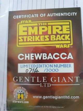 Gentle Giant Limited Edition Chewbacca 1/6 Scale Statue - 3