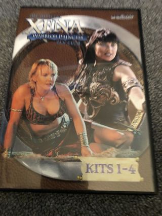 Xena Fan Club Kits 1 - 4 Dvd Creation Entertainment Lucy Lawless Renee O’connor