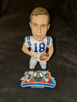 Peyton Manning Indianapolis Colts Bowl Xli Bobble Forever Collectibles Box