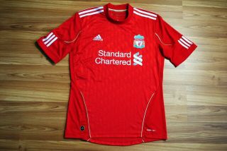Size M Liverpool 2010/2012 Home Football Shirt Jersey Adidas Adult Mens Medium