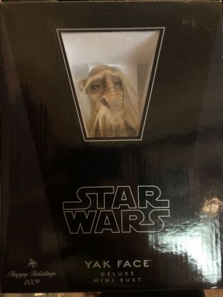 Star Wars 2009 Pgm Gentle Giant Yak Face Deluxe Holiday Mini Bust - Promo