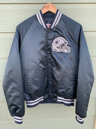Vintage 90s Dallas Cowboys Satin Jacket Sz M