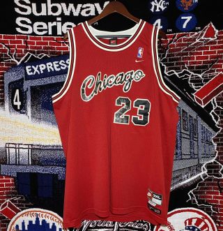 Vintage Chicago Bulls Michael Jordan Nike Swingman Jersey Sewn Throwback 3xl