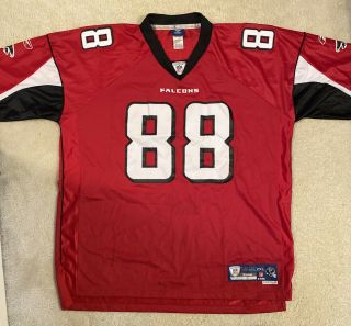 Classic Stitched Tony Gonzalez Atlanta Falcons 88 Nfl Red Jersey Reebok 2xl
