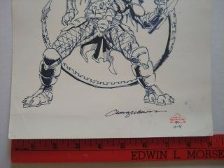 Aliens vs.  Predator Art Chris Warner Pencil & Ink Sketch DHP 36 Cover 5