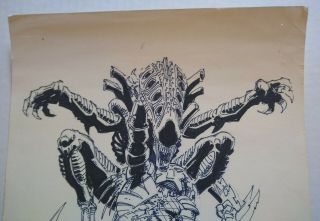 Aliens vs.  Predator Art Chris Warner Pencil & Ink Sketch DHP 36 Cover 6