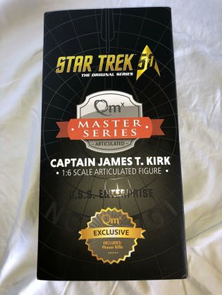 Star Trek Qmx Exclusive Kirk & Spock Quantum Mechanix 1/6 Scale 12” Figures