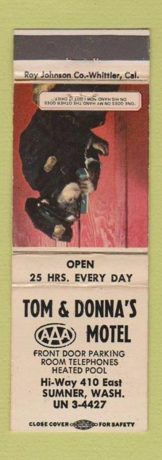 Matchbook Cover - Tom & Donna 