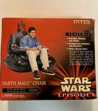 Darth Maul Star Wars Episode 1 Intex Inflatable Chair (holds Up To 220lbs. )