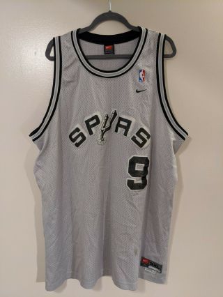 Vintage Tony Parker San Antonio Spurs 9 Nba Basketball Jersey - Size 3xl - Nike