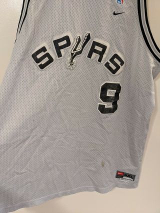 Vintage Tony Parker San Antonio Spurs 9 NBA Basketball Jersey - Size 3XL - Nike 2
